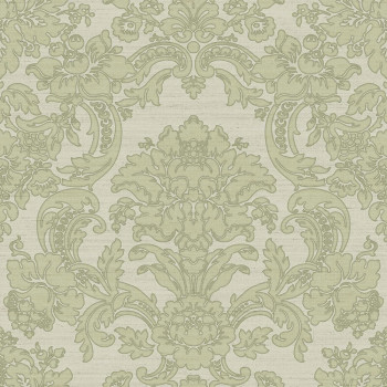 Green non-woven baroque wallpaper, 33345, Tradizioni, Cristiana Masi by Parato