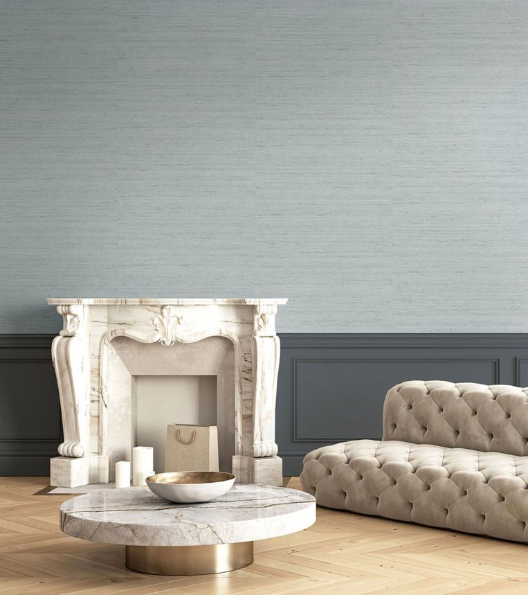 Gray-blue non-woven wallpaper, fabric imitation, 33386, Tradizioni, Cristiana Masi by Parato