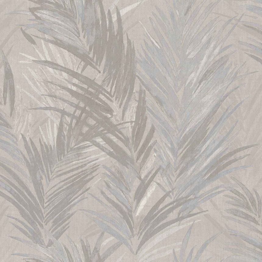 Gray-beige wallpaper branches, leaves, 43816, Terra, Cristiana Masi by Parato