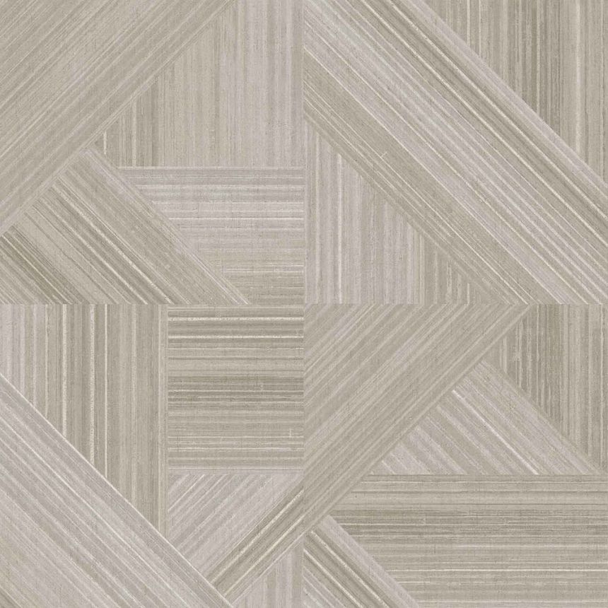 Brown-beige geometric wallpaper, 43842, Terra, Cristiana Masi by Parato