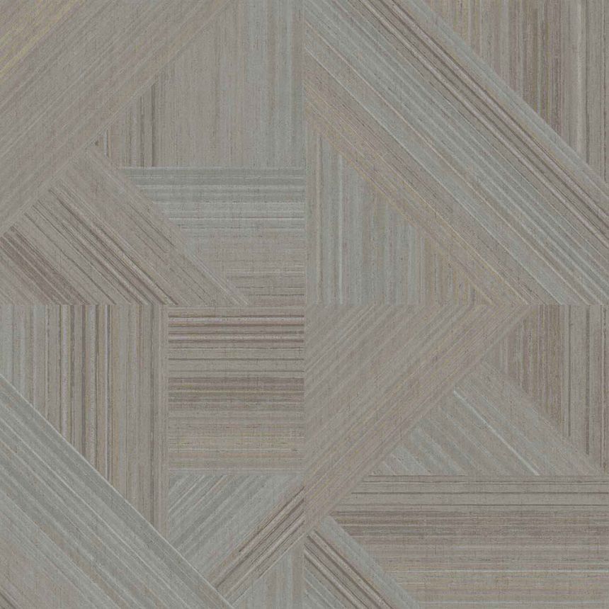 Gray-brown geometric wallpaper, 43846, Terra, Cristiana Masi by Parato