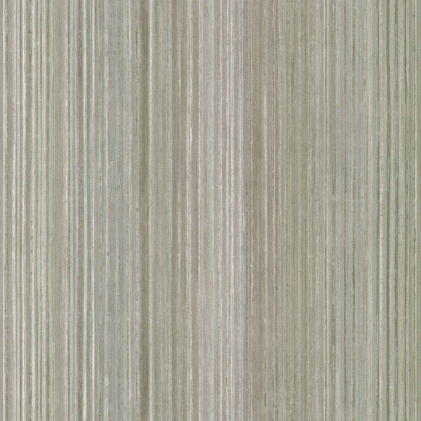 Green-beige striped wallpaper, 43855, Terra, Cristiana Masi by Parato