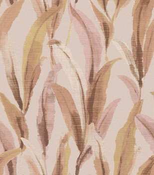 Non-woven wallpaper, leaves, pink, 39008, Arché, Cristiana Masi by Parato