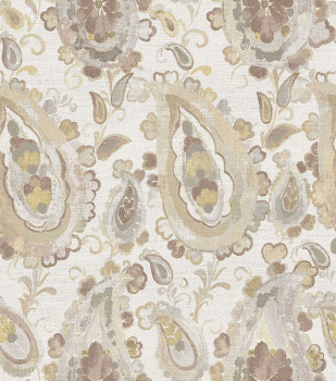 Non-woven wallpaper, ornaments, grey-beige, 39011, Arché, Cristiana Masi by Parato