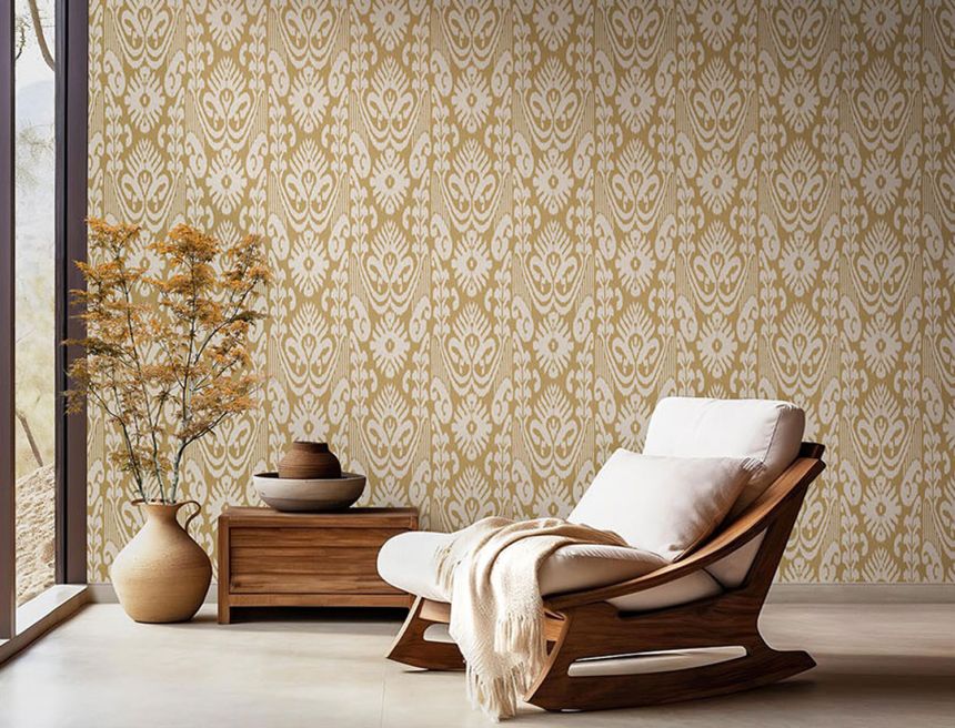 Non-woven wallpaper, baroque, gold-beige, 39021, Arché, Cristiana Masi by Parato