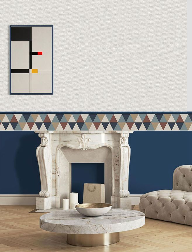 Geometric non-woven wallpaper border, B39094, Arché, Cristiana Masi by Parato