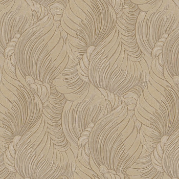 Luxury brown-beige wallpaper with leaves, Z34900, Elie Saab 2