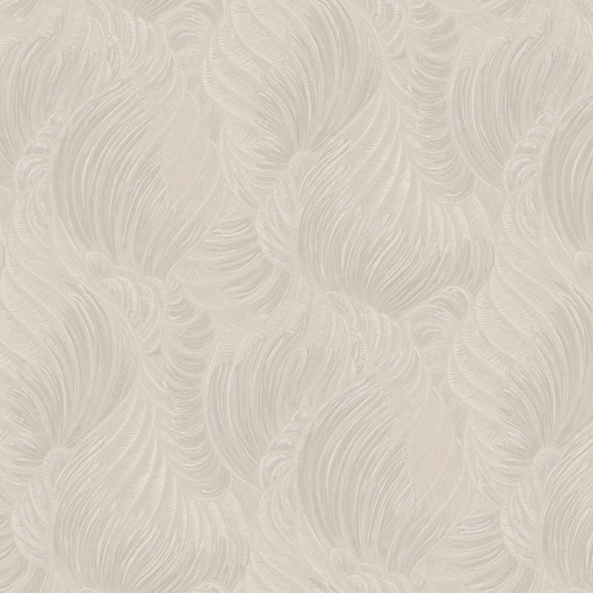 Luxury beige wallpaper with leaves, Z34906, Elie Saab 2