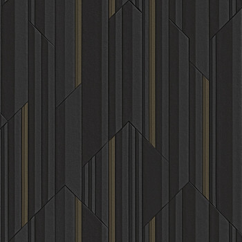 Luxury brown-bronze geometric wallpaper, Z34912, Elie Saab 2