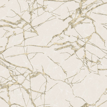 Luxury cream-gold wallpaper, marble imitation, Z34914, Elie Saab 2