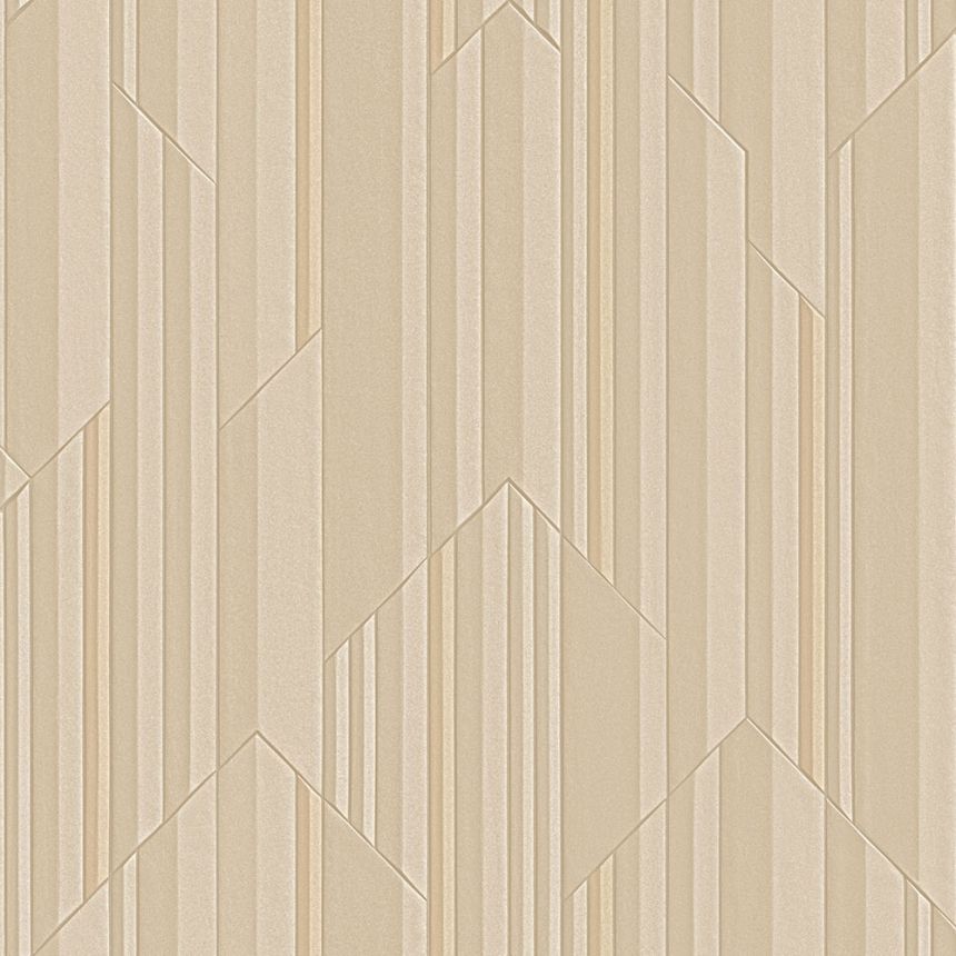 Luxury beige geometric wallpaper, Z34918, Elie Saab 2