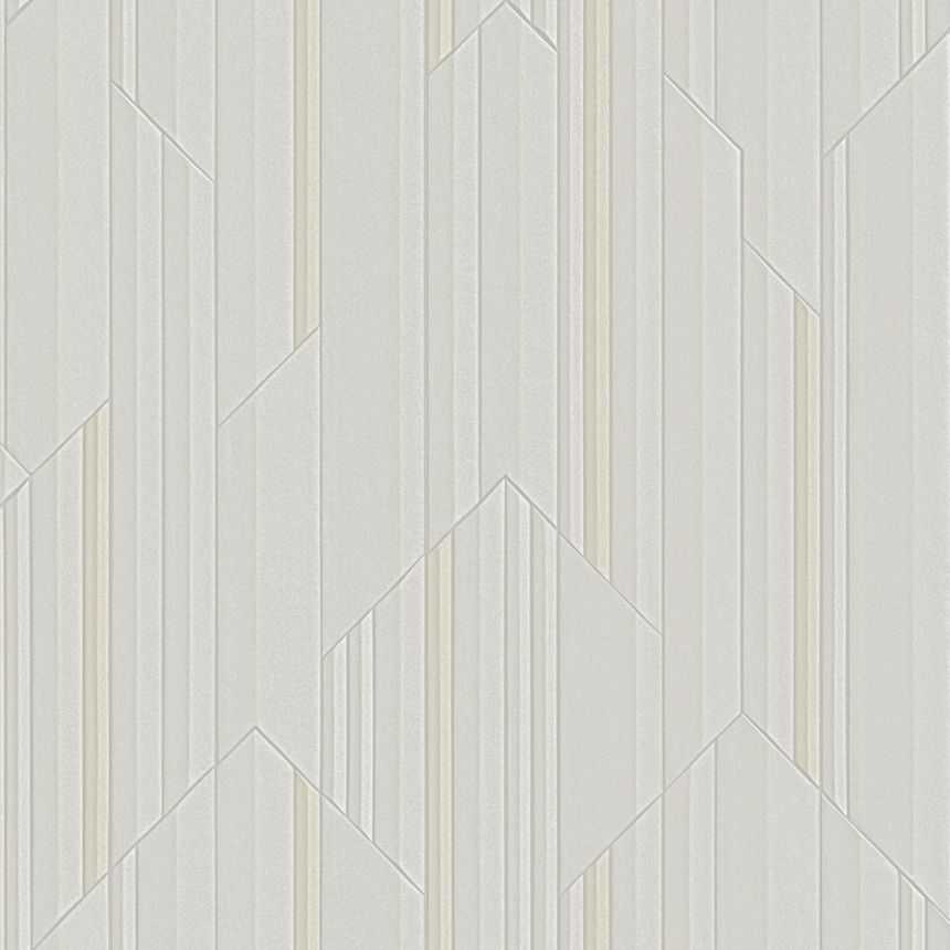 Luxury gray-beige geometric wallpaper, Z34923, Elie Saab 2