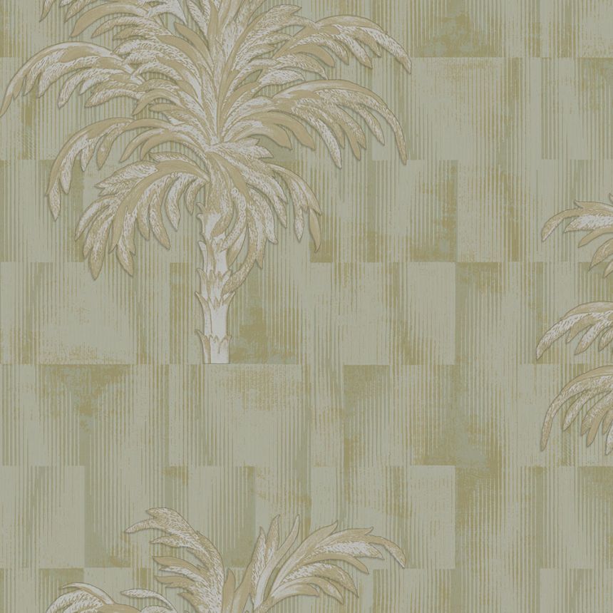 Luxury green wallpaper with palm trees, Z34936, Elie Saab 2