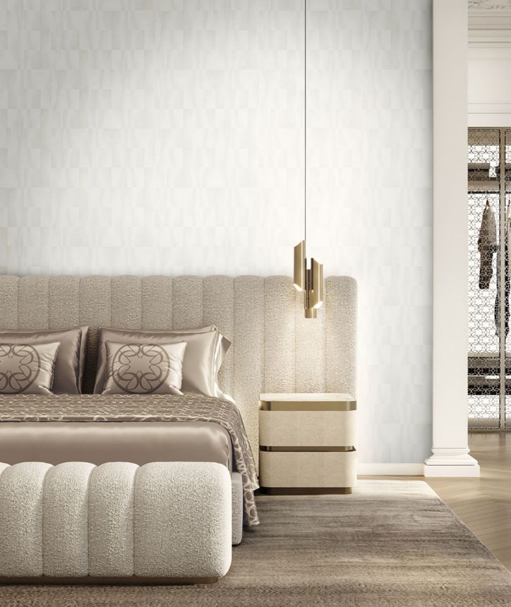 Luxury beige geometric wallpaper, Z34939, Elie Saab 2