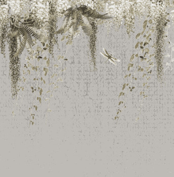 Luxury wall mural, Wisteria and ferns, Z34974, Elie Saab 2