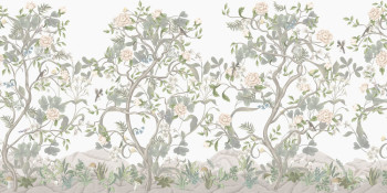 Luxury wall mural, Landscape with flowers, Z34976, Elie Saab 2