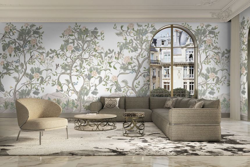 Luxury wall mural, Landscape with flowers, Z34981, Elie Saab 2