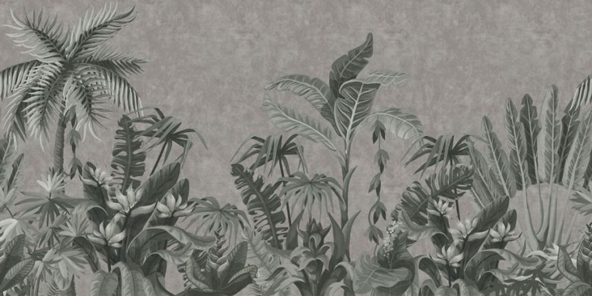 Luxury wall mural with tropical plants, Z34993, Elie Saab