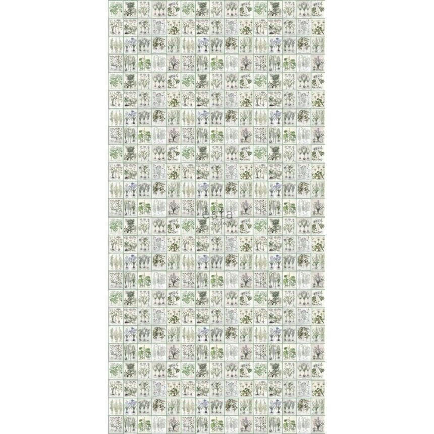 Non-woven wallpaper with plants and flowers, 159229, Vintage Flowers, Esta Home