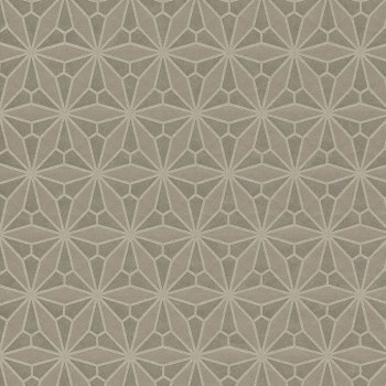 Gray-brown non-woven floral wallpaper, 340143, Gilded, Eijffinger