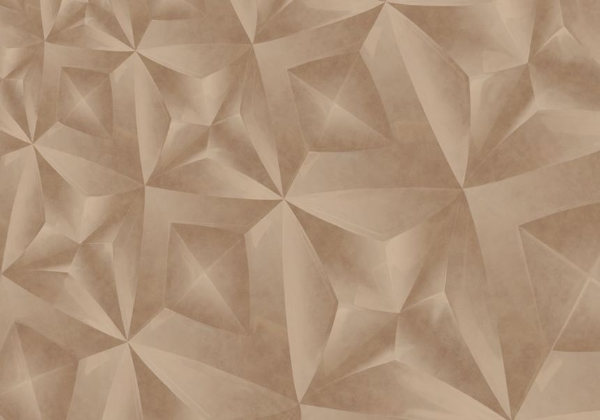 Geometric non-woven 3D wall mural, 340186, Gilded, Eijffinger