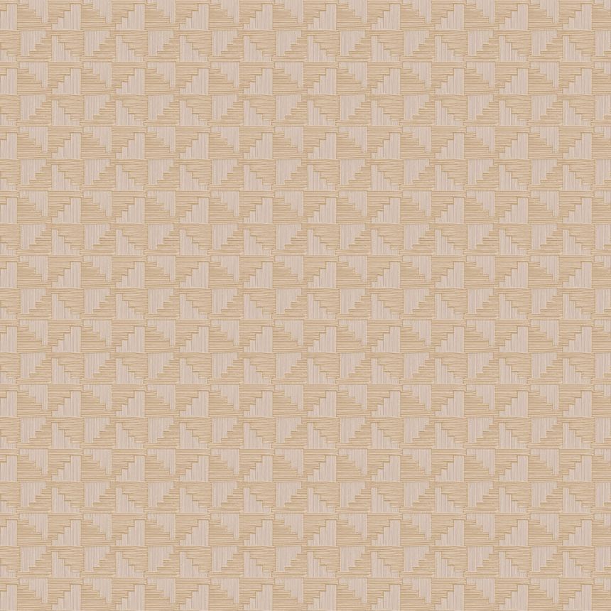 Beige geometric retro wallpaper, 333651, Revive, Eijffinger