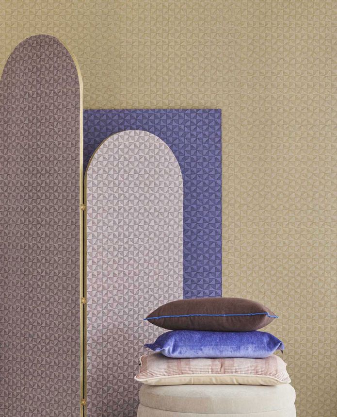 Ocher geometric retro wallpaper, 333652, Revive, Eijffinger