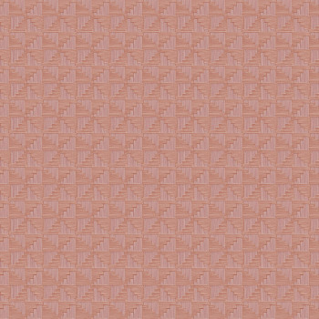 Terracotta geometric retro wallpaper, 333657, Revive, Eijffinger