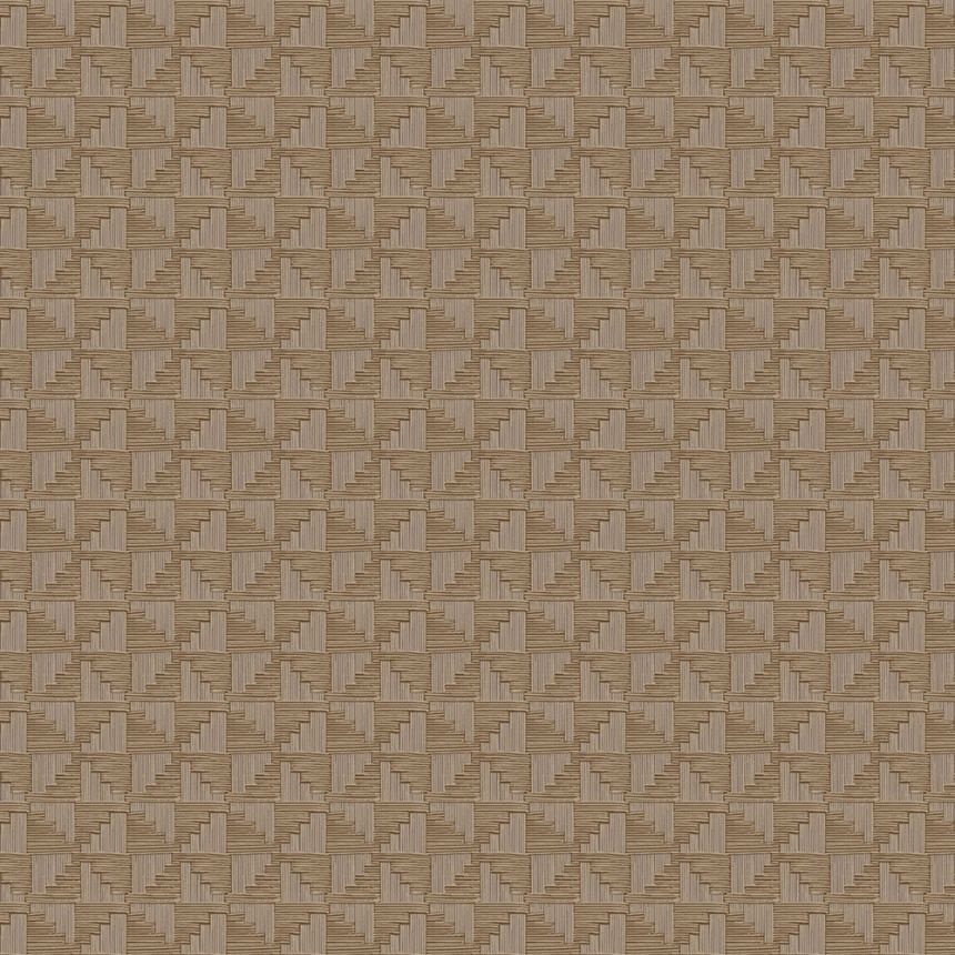 Brown geometric retro wallpaper, 333658, Revive, Eijffinger