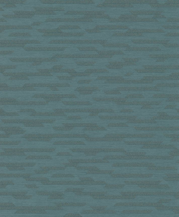 Blue geometric non-woven wallpaper BZ3204, Belize, Grandeco