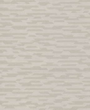 Gray geometric non-woven wallpaper BZ3213, Belize, Grandeco