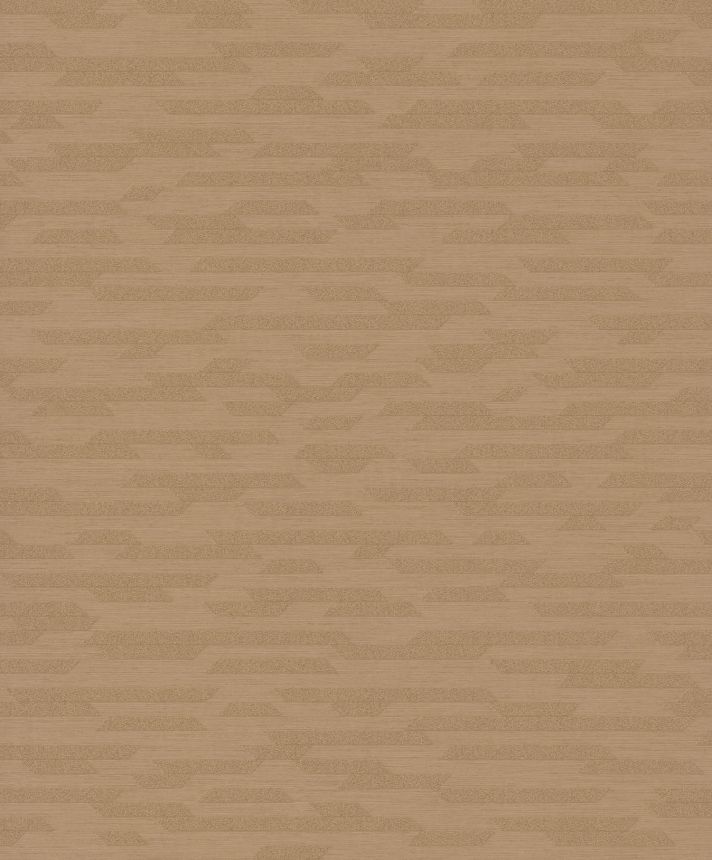 Brown geometric non-woven wallpaper BZ3217, Belize, Grandeco