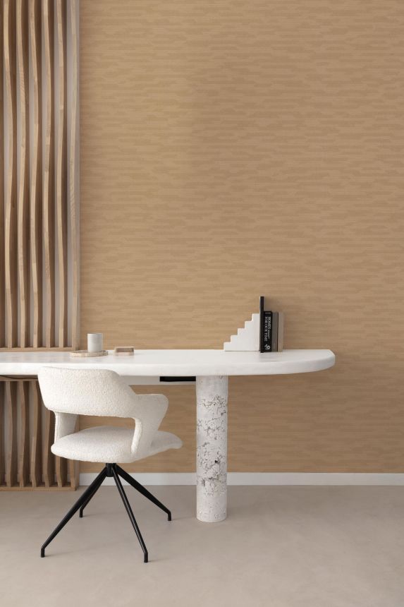 Brown geometric non-woven wallpaper BZ3217, Belize, Grandeco