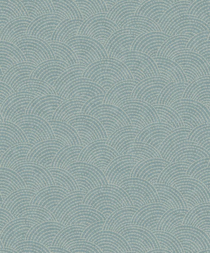 Blue-white geometric non-woven wallpaper BZ3314, Belize, Grandeco