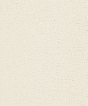 Cream non-woven wallpaper, waves, BZ3402, Belize, Grandeco