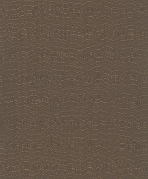 Brown non-woven wallpaper, waves, BZ3408, Belize, Grandeco