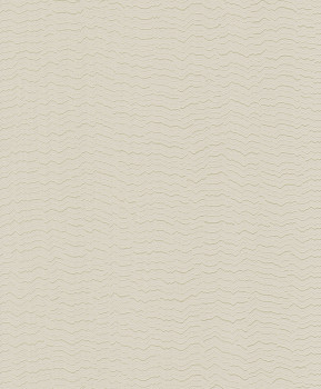 Gray-silver non-woven wallpaper, waves, BZ3413, Belize, Grandeco