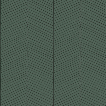 Geometric non-woven wallpaper, green, 139307, Bloom, Esta Home