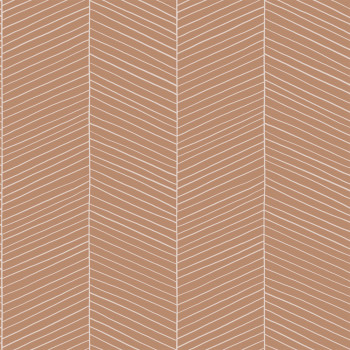 Geometric non-woven wallpaper, brown, 139357, Bloom, Esta Home