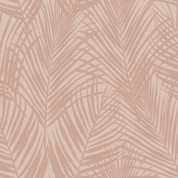 Non-woven wallpaper, palm leaves, pink, 139432, Bloom, Esta Home