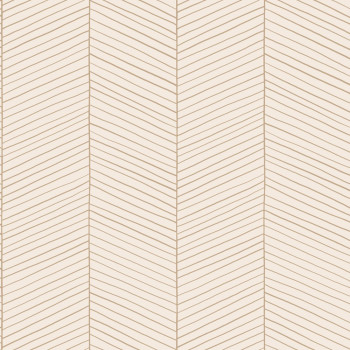 Geometric non-woven wallpaper, krémová, 139565, Bloom, Esta Home