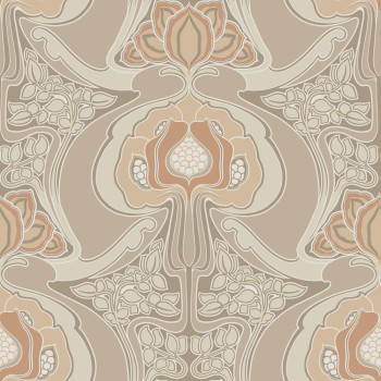 Floral non-woven wallpaper, beige, 139569, Bloom, Esta Home