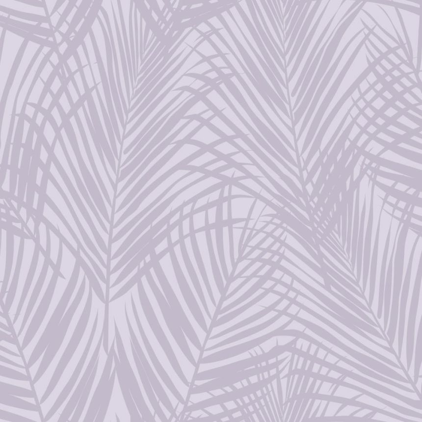 Non-woven wallpaper, palm leaves, purple, 139573, Bloom, Esta Home