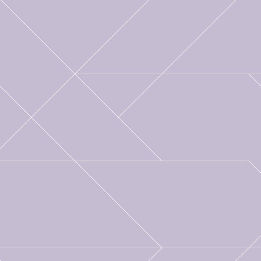 Geometric non-woven wallpaper, purple, 139574, Bloom, Esta Home