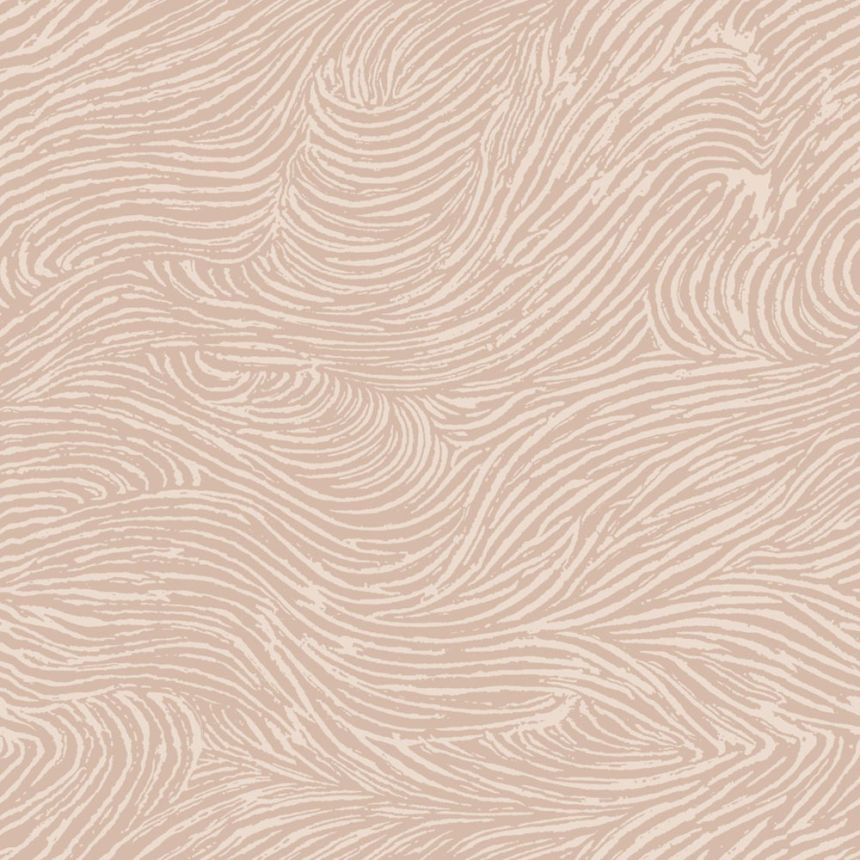 Non-woven wallpaper, waves, pink, 139662, Bloom, Esta Home