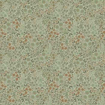 Floral non-woven wallpaper, green, 139699, Bloom, Esta Home