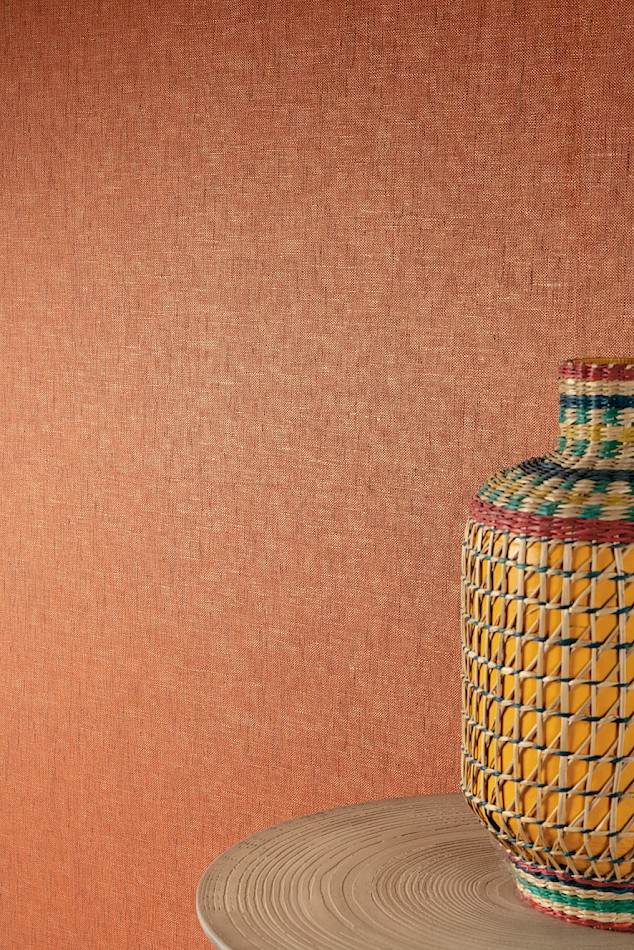 Non-woven wallpaper, bronze, fabric imitation, JOY312, Amani, Joy, Masureel