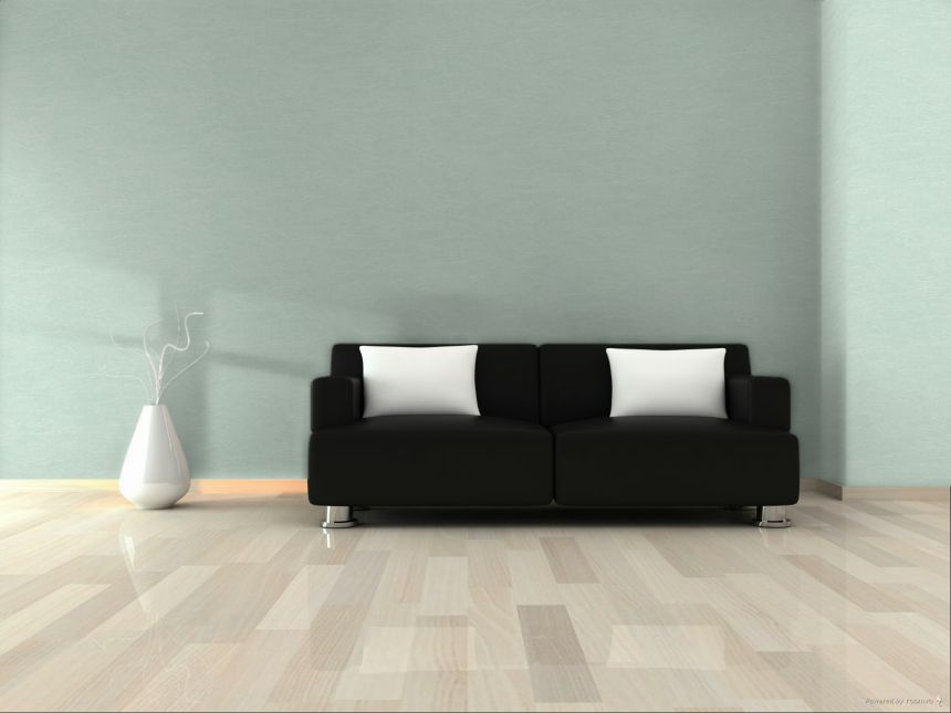 Non-woven wallpaper, waves, green, TER002, Terra, Masureel