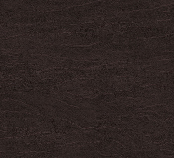 Non-woven wallpaper, waves, black-brown, TER003, Terra, Masureel