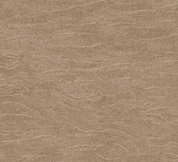 Non-woven wallpaper, waves, brown, TER007, Terra, Masureel